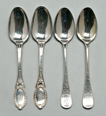 24 Tiffany sterling spoons: 14