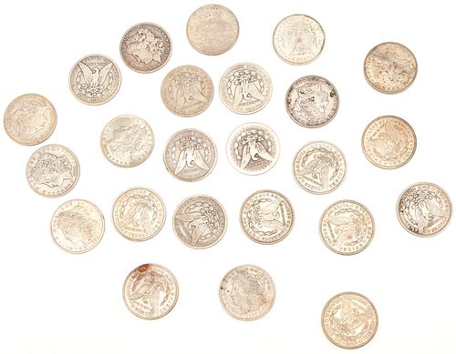 24 U.S. MORGAN SILVER DOLLARS,