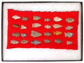 (24) VARIOUS STONE ARROWHEADS
