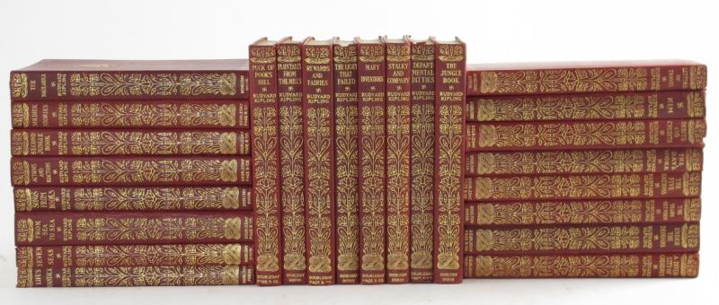 24 Vol. Rudyard Kipling Leather