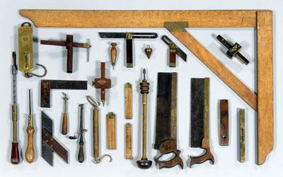 24 woodworking tools: back saws,