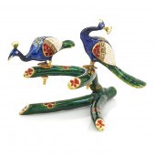 24K CLAD MUGHAL STYLE ENAMEL B