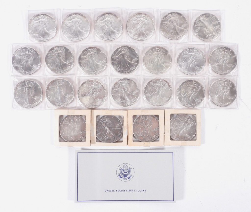 24PC 1986 SILVER EAGLE DOLLAR PROOF