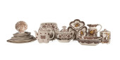 24PC ENGLISH BROWN MULTICOLOR