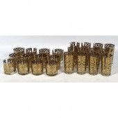 24pc GEORGES BRIARD Gilt Decor