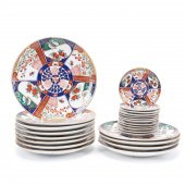 24PC IMARI CHARGERS & BREAD &