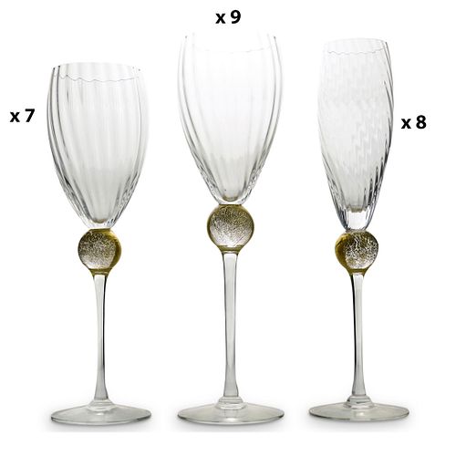 (24PC) MURANO GLASS