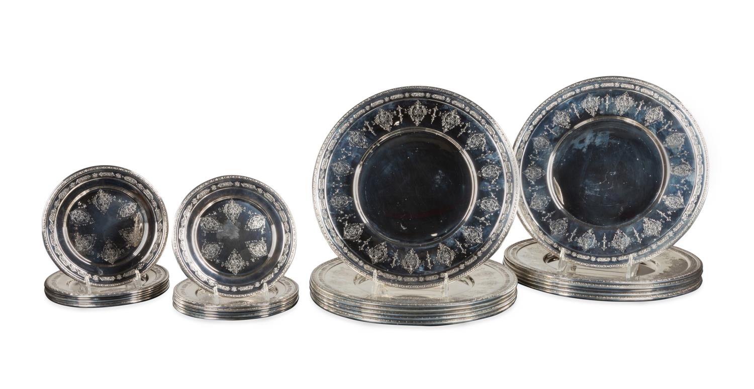 24PCS TOWLE LOUIS XIV STERLING B&BS