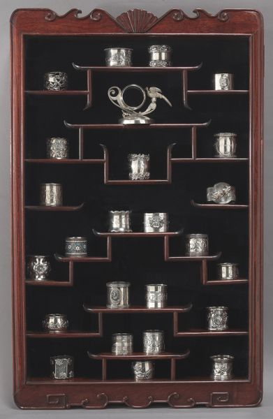 (25) American silver napkin rings