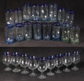 (25) Art glass glasses to incl