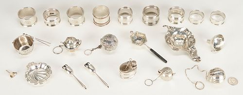 25 ASST. STERLING SILVER ITEMS,