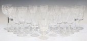 25) CUT CRYSTAL STEMWARE, GALW