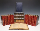 (25) FRENCH LEATHER-BOUND LIBR