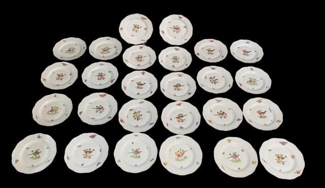 25 HEREND ROTHSCHILD BIRD SAUCERS25