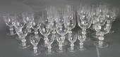 25 LALIQUE CRYSTAL STEMWARE IN