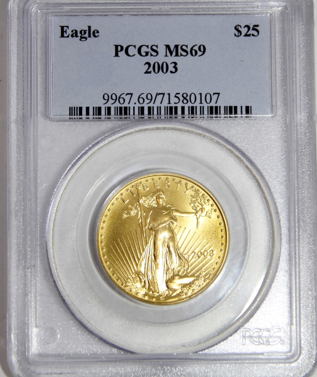 $25 LIBERTY EAGLE GOLD COIN 2003