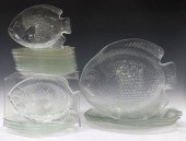 25) MOLDED COLORLESS GLASS FIS