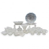 (25 PC) FENTON OPALESCENT HOBN