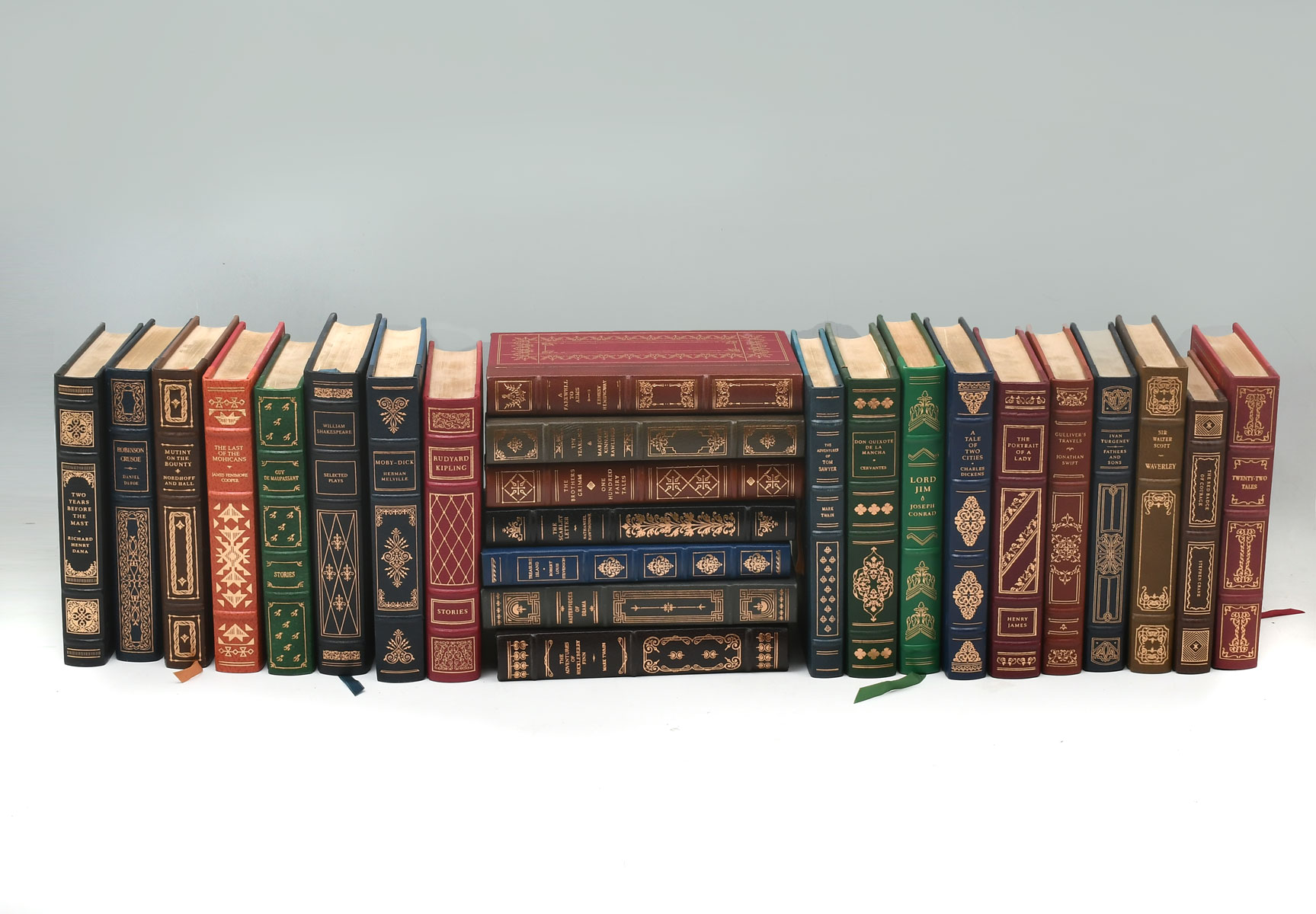25 PC. FRANKLIN LIBRARY LEATHER