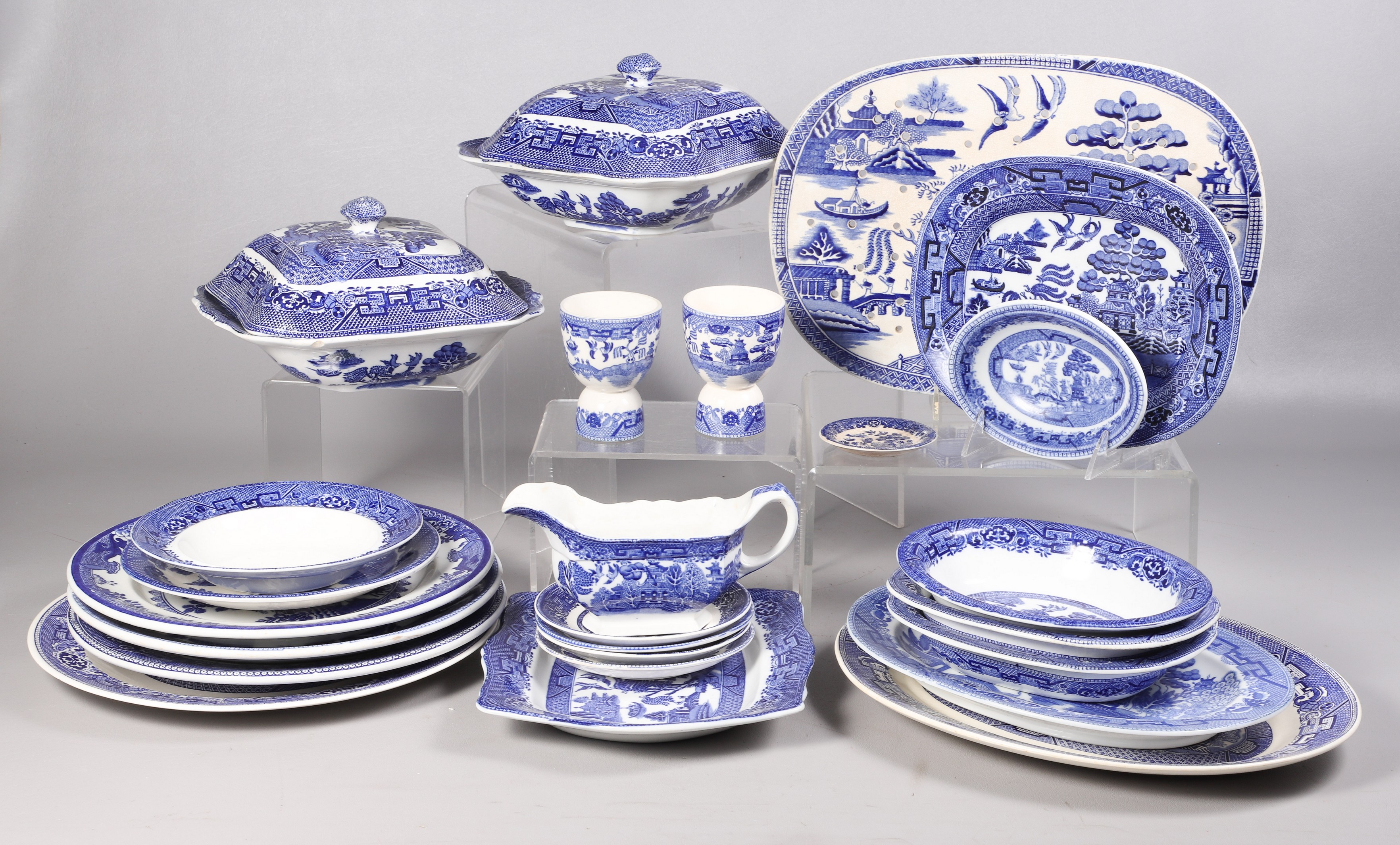 (25) Pcs Blue Willow Style