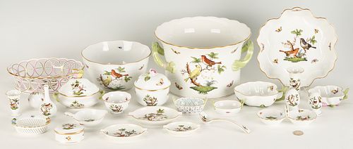 25 PCS. HEREND ROTHSCHILD BIRD