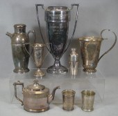 25 pcs plated silver horse & h