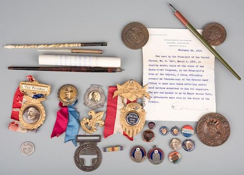25 POLITICAL ITEMS, INCLUDING