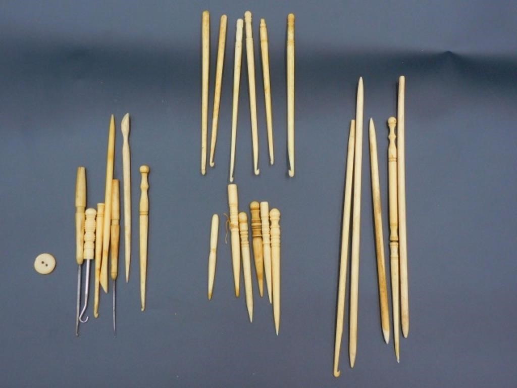 (25) SAILOR MADE SEWING TOOLS. 19TH
