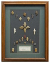 (25) SHADOWBOX FRAMED ARROWHEA