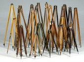 25 tripods for transits, compa