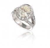 2.50 CT OVAL DIAMOND RING EGL