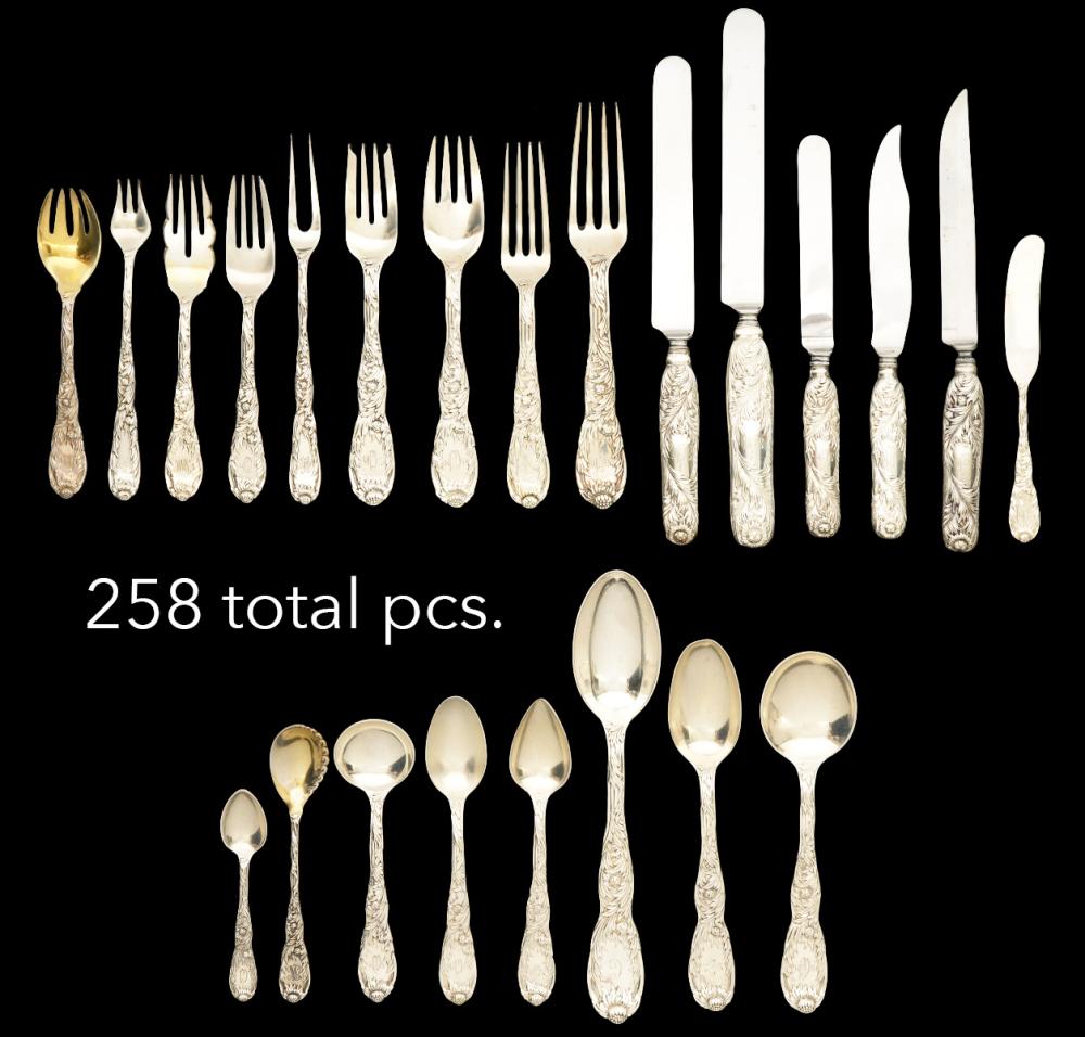 258 PCS TIFFANY STERLING