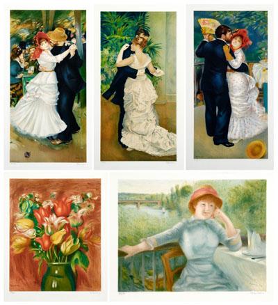 25&nbsp;lithographs after Renoir,
