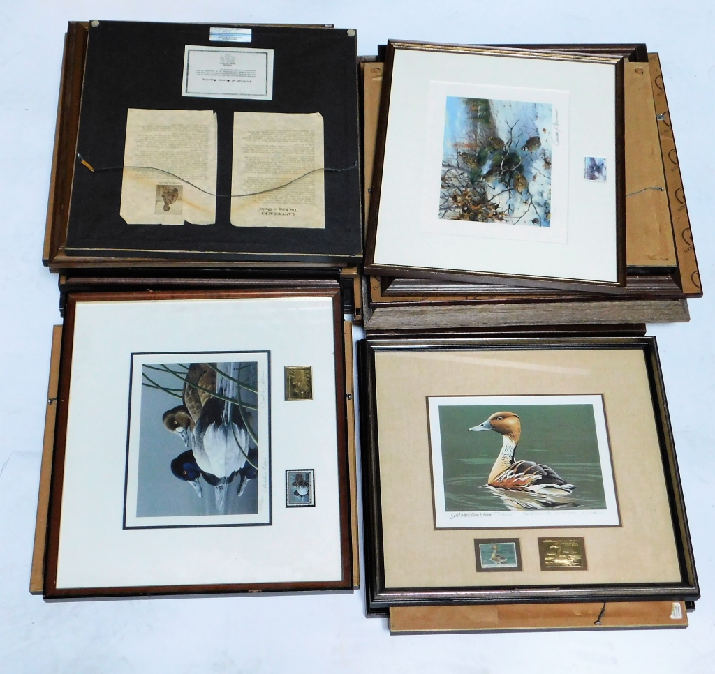 25PC WATER FOWL LITHOGRAPH &