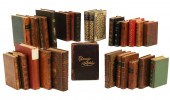 26 ANTIQUE LEATHER BOUND BOOKS