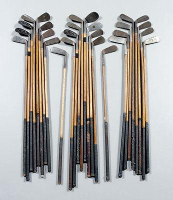26 assorted wooden shaft golf
