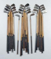 26 assorted wooden shaft golf