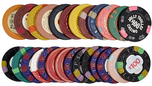26 CASINO GAMBLING CHIPS.26