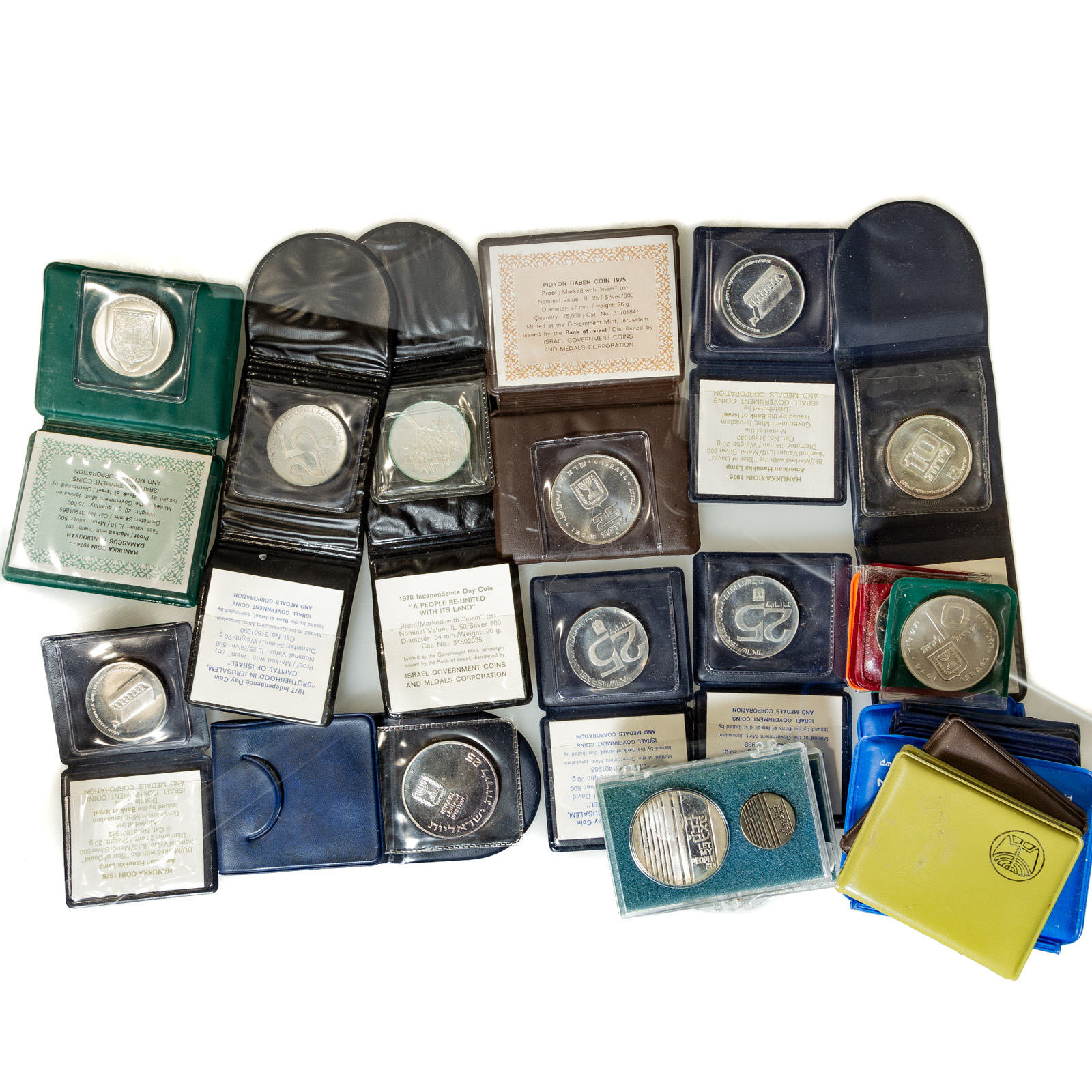 26 COMMEMORATIVE SILVER COINS