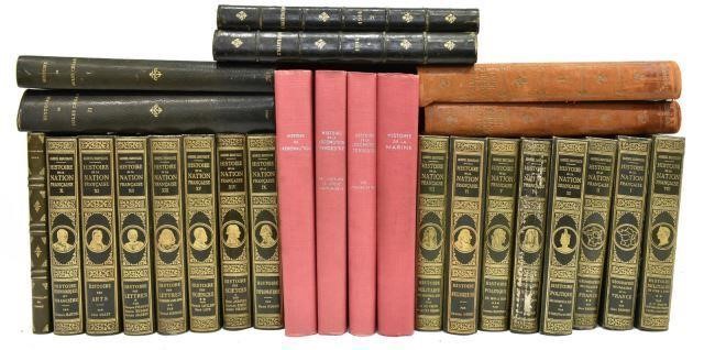 (26) FRENCH LIBRARY SHELF BOOKS(lot