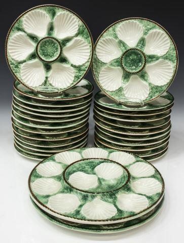 (26) FRENCH MAJOLICA OYSTER SHELL