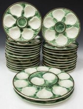 (26) FRENCH MAJOLICA OYSTER SH