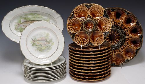 (26) FRENCH SARREGUEMINES FAIENCE