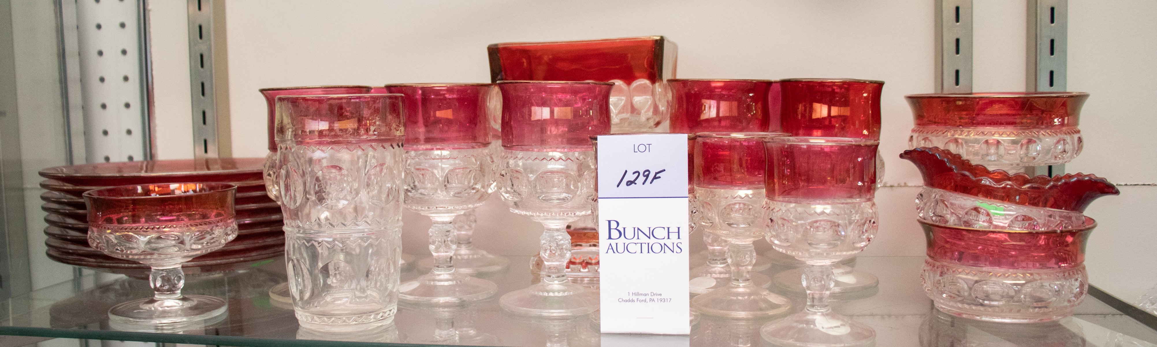 (26) Pcs Kings Crown glassware,