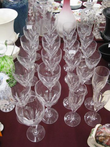 26 pcs. Val St. Lambert Cut Crystal
