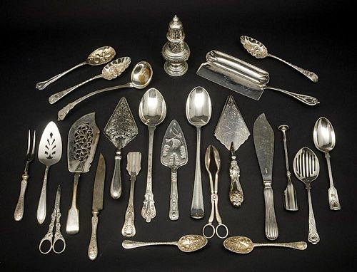 26 SILVERPLATE SERVING PIECES26