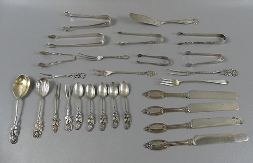 26 STERLING FLATWARE & SERVING