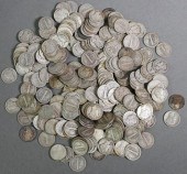 (260) 90% SILVER US DIMES 10CL