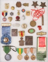 (27) BADGES, GAR MEDALS, US AR