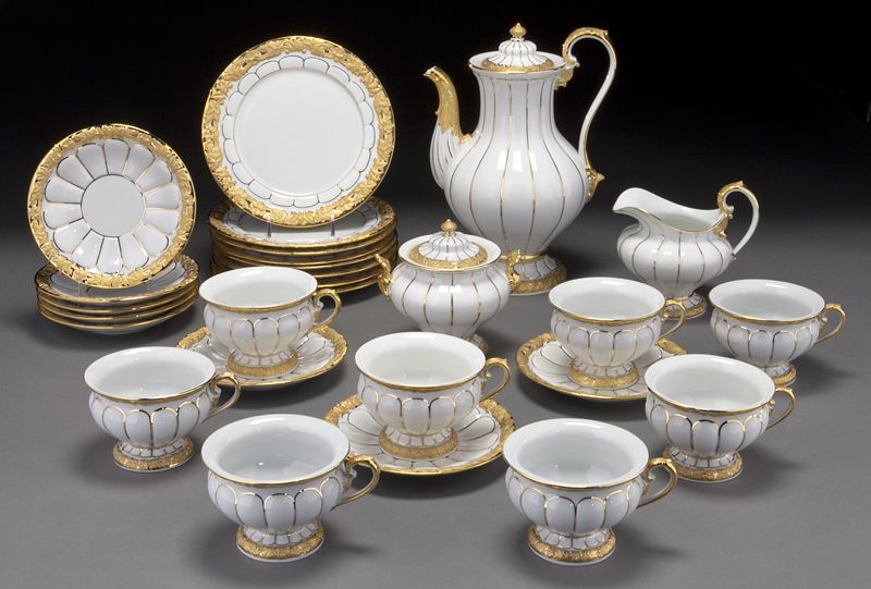 27 Pc. Meissen porcelain tea and
